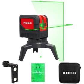 Resim KOBB KBL92G 30M Profesyonel Yatay ve Dikey Otomatik Hizalamalı Yeşil Çapraz Çizgi Lazer,Noktalı Şakü 
