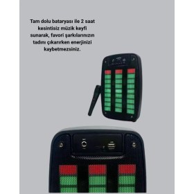 Resim Mercansa Bluetooth Bağlantılı Taşınabilir Müzik Cihazı – 2 Saat Kesintisiz Müzik 