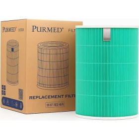 Resim Akıllı Hava Temizleyici 4 Pro Uyumlu Hepa + Karbon Iç Filtre (Yeşil) - Değiştirilebilir Karbon Filtreli, 3 Katmanlı Filtrasyon 