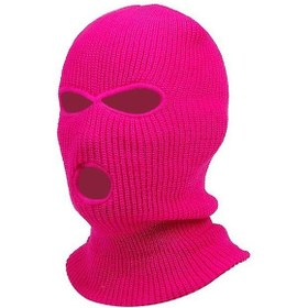Resim Delikli Kışlık Sıcak Unisex Balaklava Maskesi-renk: Pembe Mo Diğer 