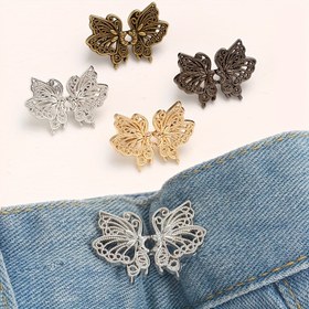 Resim 1 Adet/2 Adet/4 Adet Dikime Gerektirmeyen, Ayarlanabilir Metal Bel Tokası - Kot Pantolonlar İçin 