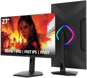 Resim GamePower Lunis L60 27'' 280Hz 0.5Ms Fast IPS FHD RGB Pivot Gaming Monitör (Sıfır Ölü Piksel Garantili) 