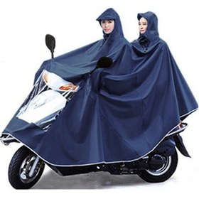 Resim Panço Yağmurluk Motosiklet Erkek Ve Kadın Tarzı Tam Vücut Kırmızı - Siyah 