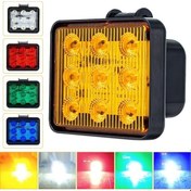 Resim Wondernest Zs-7013 Uyarı Su Strobe Sones Kırmızı Kamyon Işık Işığı İnç Geçirmez Araba Adet 9led 3 2 / Yi Kırmızı Işık 