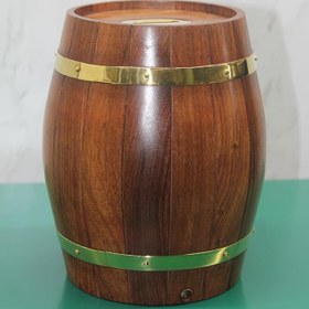 Resim Pirinç Detaylı Fıçı Kumbara Model 3 