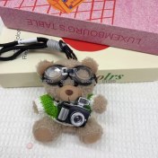 Resim Silver1 Iyi Şanslar Bebek Sevimli Karikatür Peluş Bebek Çanta Kolye Kız Öğrenci Bebek Asılı Anahtar (Yurt Dışından) 