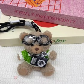 Resim Silver1 Iyi Şanslar Bebek Sevimli Karikatür Peluş Bebek Çanta Kolye Kız Öğrenci Bebek Asılı Anahtar (Yurt Dışından) 