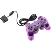 Resim Mor Kablolu Gamepad Sony Ps2 Denetleyicisi İçin Sony Ps2/psx Joystick Sony Psone Joypad Kablolu Denetleyici Oyun Aksesuarları Satışı 