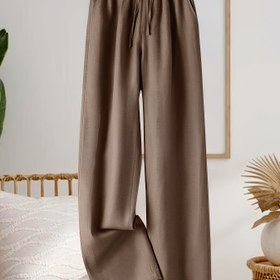 Resim Kadınlar için Vintage ilhamlı Viskoz Geniş Bacaklı Pantolonlar Cep ile - Hafif, Nefes Alabilen ve Çok Yönlü Düz Kesim Pantolonlar Yaz için, Günlük Bol Kesim, Yetişkin Boy, Günlük Yaz Giyim|Vintage ilhamlı Pantolonlar|Geniş Bacaklı Pantolonlar 