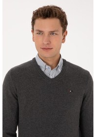 Resim U.s. Polo Assn. Erkek Antrasit Melanj Kazak /triko 50313668-vr081 Antrasıt Melanj 