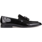 Resim Shoetyle - Siyah Rugan Deri Püsküllü Erkek Klasik Ayakkabı 250-7610-833-siyah 