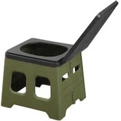 Resim Mufunye Taşınabilir Katlanır Seyahat Lazımlığı - Kapaklı Tasarım, Kamp, Araba İçi/dışı Ve Acil Durumlar İçin 150kg Kapasiteli 