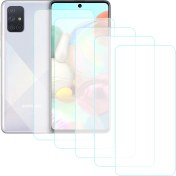 Resim Notech Samsung Galaxy A71 Temperli Cam Ekran Koruyucu 5li Eko Paket Şeffaf 