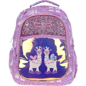 Resim Kaukko Kids Love Lama Sırt Çantası Aynalı Taşlı 