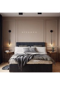 Resim Yatak Başlık Set Tasarımı Hazır Kesim Çıta Anka171 