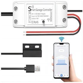 Resim Hfambition Wifi Akıllı Garaj Kapısı Açıcı, Google Home İle Uyumlu, Uygulama İle Uzaktan Kontrol, Zamanlama Ve Paylaşım Özellikleriyle Güvenli Takip 
