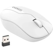 Resim Everest SMW-973 USB Beyaz 2.4ghz 1200DPI Kablosuz Optik Mouse 5 Metre Menzilli 