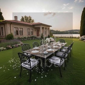 Resim 10 KİŞİLİK DİKDÖRTGEN MASA TAKIMI | Pier 18 Masa & Spring Sandalye 