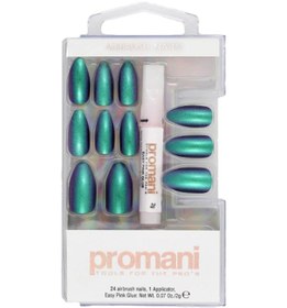 Resim Promani PR-5657 Neon Petrol Takma Tırnak Kiti 