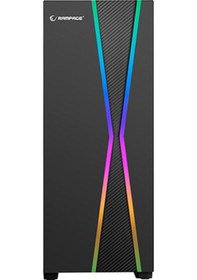 Resim Rampage X-Max 1*120Mm Fan Tempered Camlı Gaming Oyuncu Kasası 