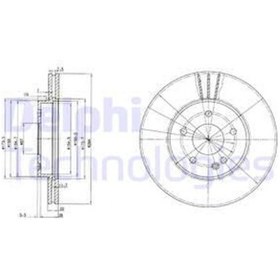 Resim Delphı Fren Dıskı On Mercedes C-class W202 S202 IS00-DELPHI BG2768 