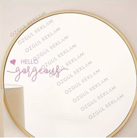 Resim ÖZGÜL REKLAM Merhaba Güzel" Ayna Yazısı - Kapılar, Aynalar, Paneller 