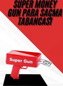 Resim Epilons Para Dolar Atma Makinası Super Money Gun Para Saçma Fırlatma Tabancası 