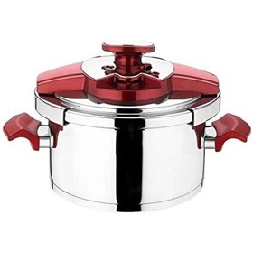 Resim Aryıldız Milano 5.5 L Kırmızı Düdüklü Tencere 