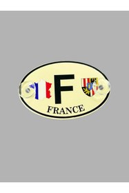 Resim OTO SÜSLEN İSTANBUL F Harıfı Etiketçilere Özel Pleksi Oval Arma Vantuzlu 