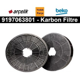 Resim Arçelik Uyumlu P 180 Ts Sürgülü Aspiratör Karbon Filtre 180Ts 9197063801 - 453497334 