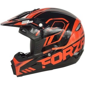 Resim Mts Nikko N600 Forza Orange Cross Motosiklet Kaskı 