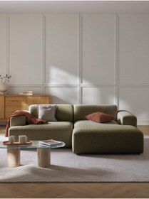 Resim S Home Design Concept Molly Mini 2 Modül Sağ Köşe Kanepe Köşe Koltuk Keten Yağ Yeşili 