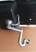 Resim Teka Granit Evye Sifon Takımı Büyük Göz Taşmalı 