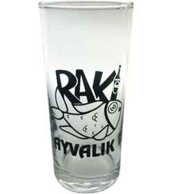 Resim Rakı Balık Ayvalık Sözlü Rakı Bardağı 6 Adet Yazılı Cam Bardak 