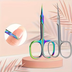 Resim Ultra-İnce Paslanmaz Çelik Kavisli İnce Bıçak Tırnak Dosyaları - Çift El Kullanımı (Sol/Sağ) için Parlak ve Kuru Hafif Bej Kaldırma, Ergonomik Sap, Çok Renk Seçeneği, Kokusuz Salon ve Ev Kullanımı, Tırnak Bakım Aksesuarları, Şık Güzellik Aracı, Yüksek Kaliteli El Sanatları, Pedikür Aracı, Modern Bakım, Zarif Tasarım, Sağlam Yapı, Güzellik Tutkunları 