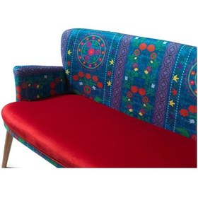 Resim Mobilyabazari Etnik Desen Çay Seti Ikili Koltuk Kırmızı (Salon, Balkon,Ofis) 