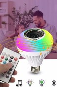 Resim TİVENS Bluetooth Hoparlör Ve Led Lamba Uzaktan Kumandalı Ampul Renk Değiştiren Müzikli Ampul 