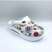 Resim Hipokrat Airmax Sabo Ortopedik Terlik Desenli Kadın Papatya Çiçek Desenli Çok Renkli 