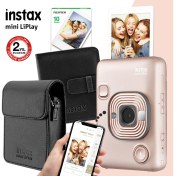 Resim Instax Mini Liplay Hybrid Blush Gold Fotoğraf Makinesi Seti 2 