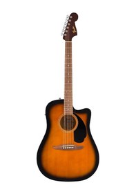 Resim Fender 0974010503 California Debut Redondo Ce Elektro Akustik Gitar 2-color Sunburst Dreadnought Kesik Kasa, Ceviz Klavye Ve Entegre Preamp Sistemi 