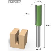 Resim 2Liyao 6X10X30 1 Adet 1/4 6mm Shank Düz Bit Giyotin Temizleme Gömme Trim Ahşap Karbür Yönlendirici Bit Freze Kesiciler Ağaç Işleme Araçları Kesiciler (Yurt Dışından) 