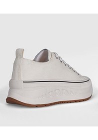 Resim Lufian 121230092 Shay Kadın Jean Sneaker Spor Ayakkabı Beyaz Siyah 