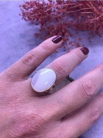 Resim Sedef Taşlı Gümüş Yüzük 925 Ayar (512656321) 