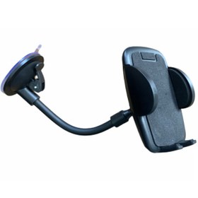 Resim ATAELEKTRONİK Oto Araç Içi Navigasyon Tutacağı Cam Vantuzlu Kıskaçlı 360 Derece Torpido Cam Her Düz Zemine Uyumlu 