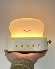 Resim Sarı Sevimli LED Tost Masa Lambası 