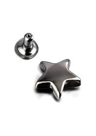 Resim 9 Mm Platin Renk 30 Adet Perçin Yıldız Rivet 