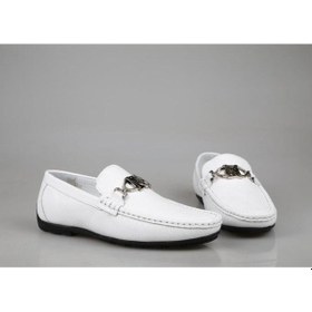 Resim Hakiki Deri Beyaz Erkek Günlük Ayakkabı 21147 Beyaz 