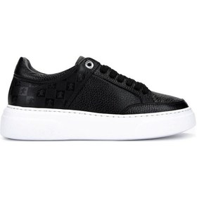 Resim Tamer Tanca Kadın Hakiki Deri Siyah Floter Sneakers & Spor Ayakkabı 04 503 Bn Ayk Y25 Sıyah Fltr Siyah 
