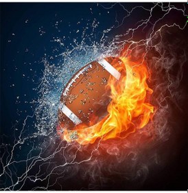 Resim Reedark 5d Elmas Boyama Rugby Desenli Dekoratif Tablo - Kolay Ve Hızlı Tamamlama 