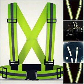 Resim Belirtilmemiş Yüksek Görünürlüklü Reflektörlü Klipsli Fosforlu Motorcu İkaz Yeleği Pratik Kullanım İçin 